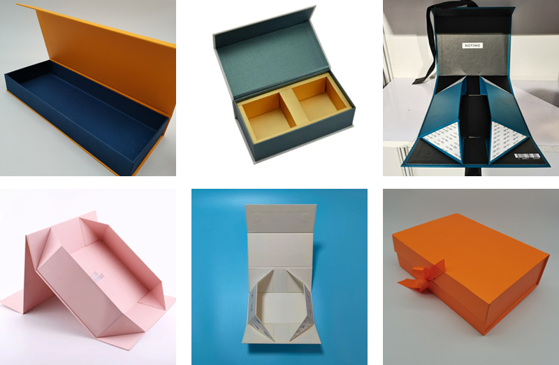 customised rigid gift packing boxes