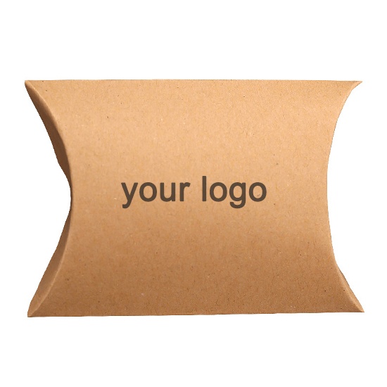 Custom Logo Pillow Shape Paper Boxes