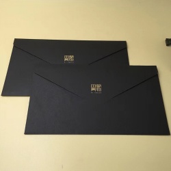 China Factory Custom Foil Stamping Logo Paper Envelopes