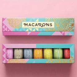 Customized Logo Design Macaron Packaging Paper Boxes