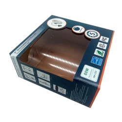 Gloss Varnishing Corrugated Paper Packaging Box with Transparent Window